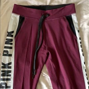 PINK Ultimate Joggers in Maroon
